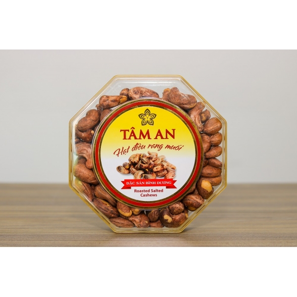 Hạt Điều Rang Muối Hộp Bát Giác  250g