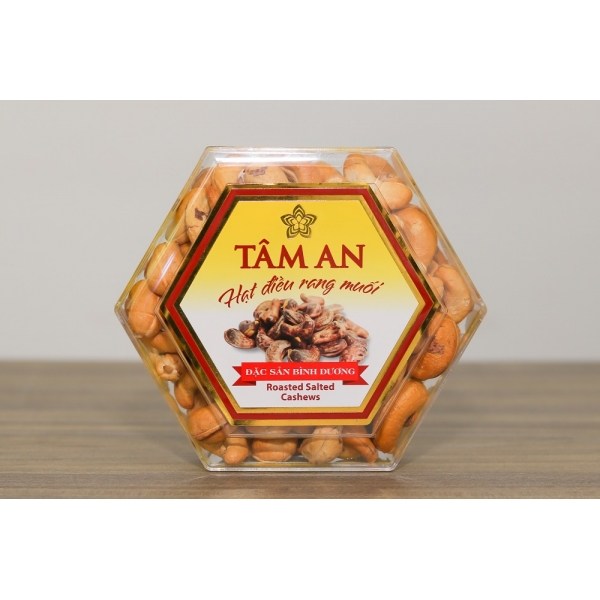 Hạt Điều Rang Muối Tách Vỏ Hộp Lục Giác  250g
